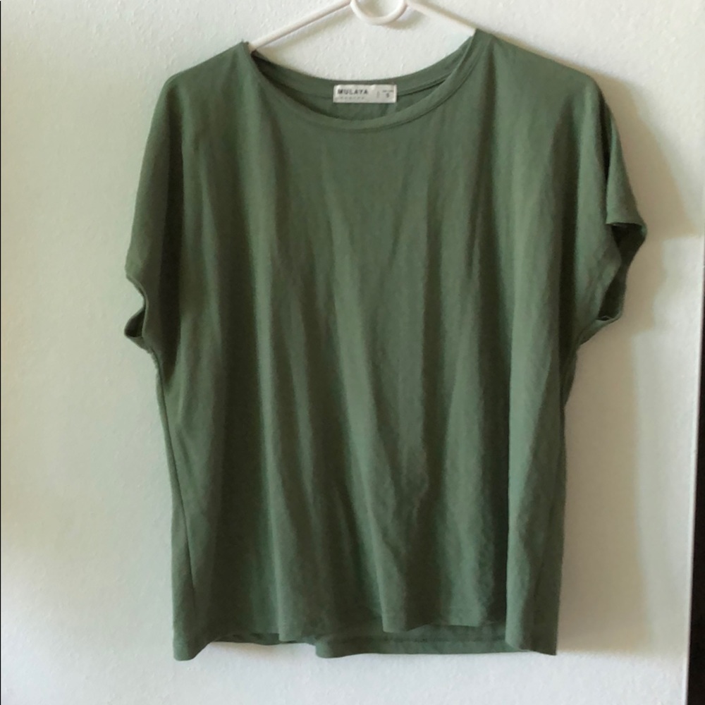 Green blouse